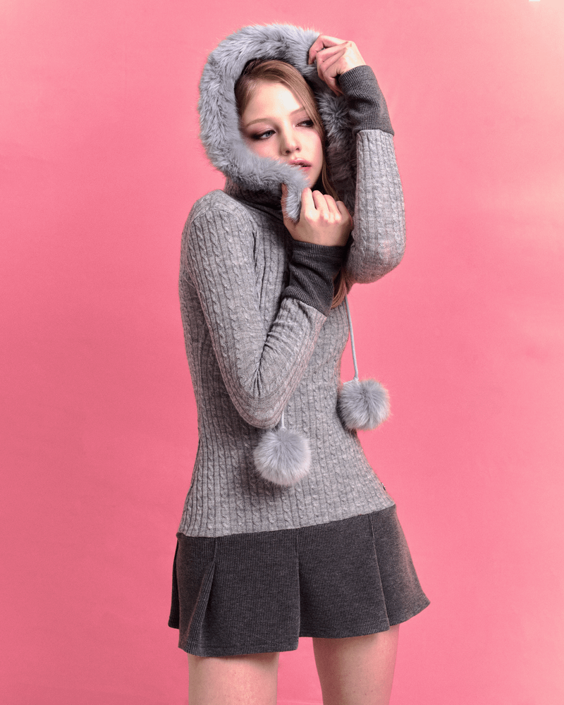 Forusring（フォーラスリング）の「SNOWBALL ONE PIECE [GREY]（Dresses）」