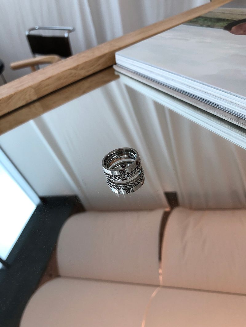 Roma Chain Ring (Silver)