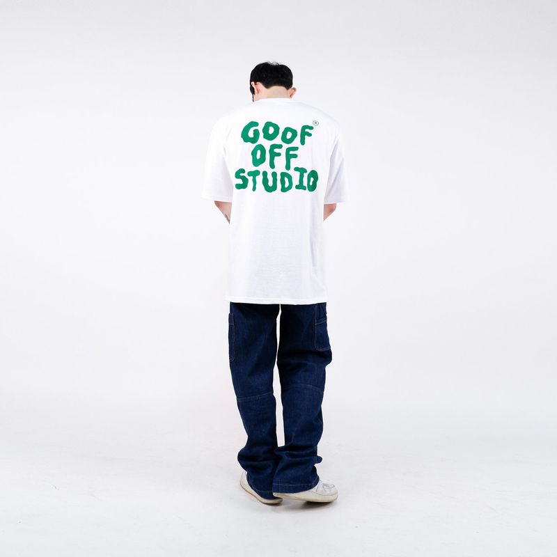 GOOFOFF MAIN LOGO TEE - ( White - Green )