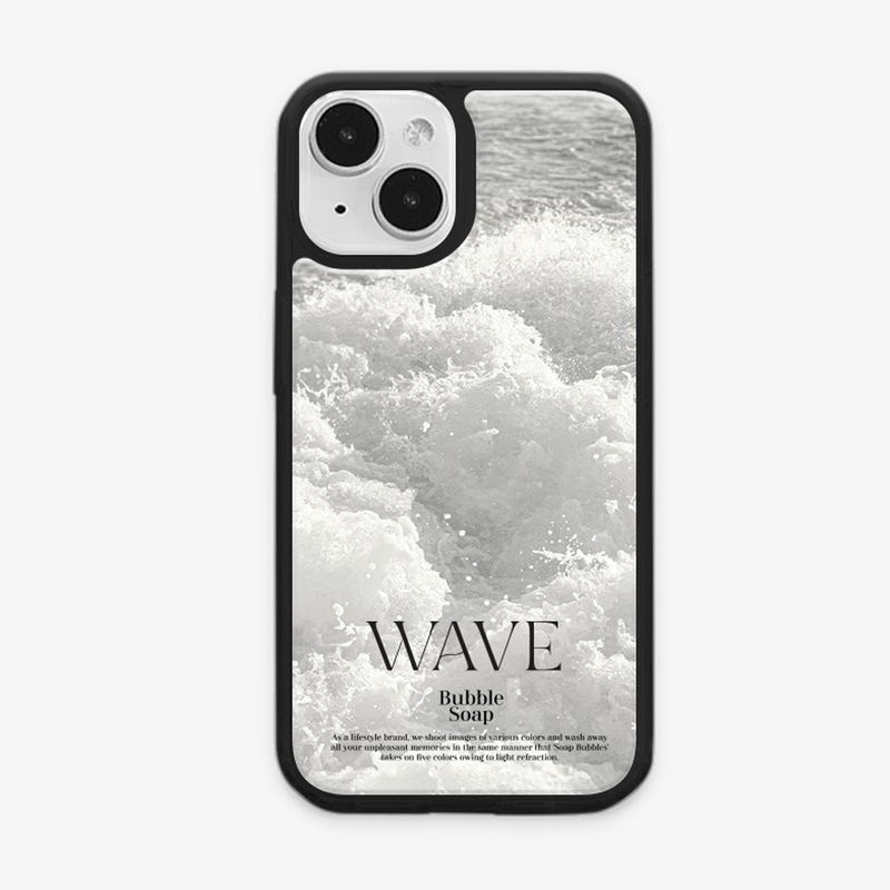 [MADE] WAVE MAGSAFE GLASS BUMPER CASE (MATTE/GLOSSY)