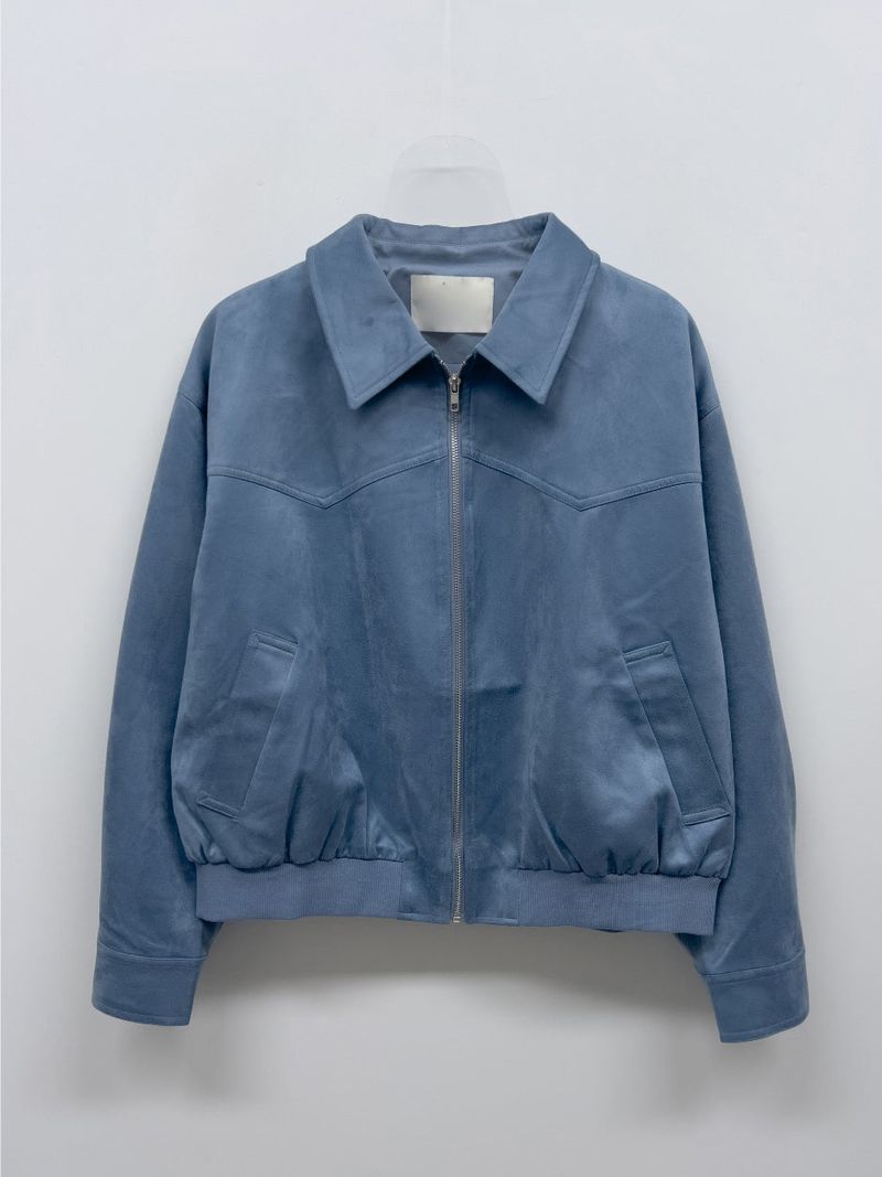 Steel Western Suede Blouson