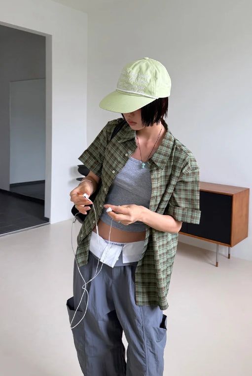 [BELT SET] FOLD OVER CARGO PANTS