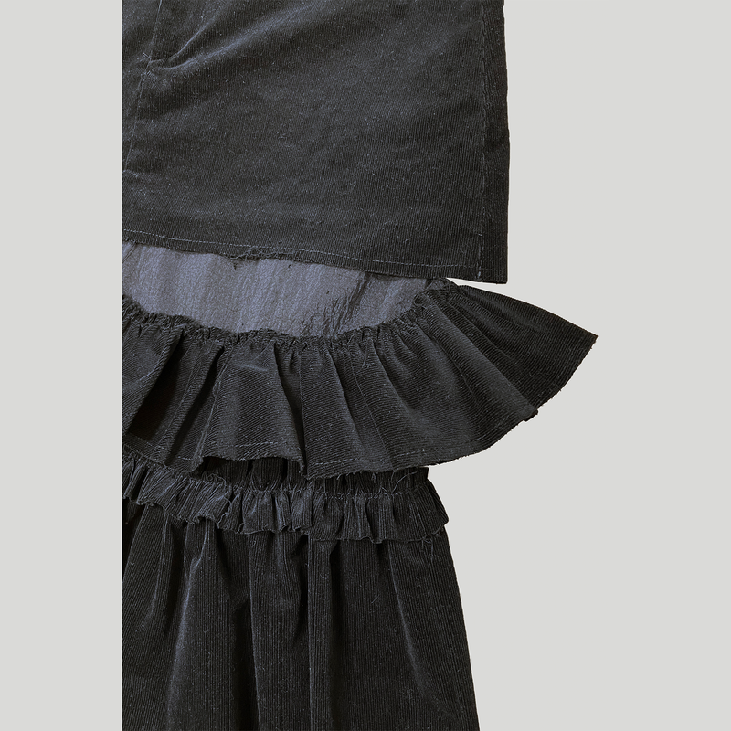 FRILL MIDI SKIRT