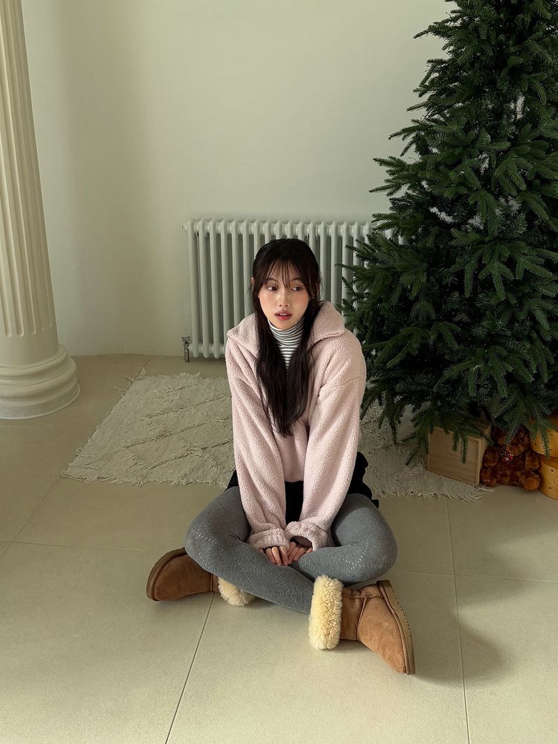 [MADE] MEMBER FLEECE HALF ZIP-UP