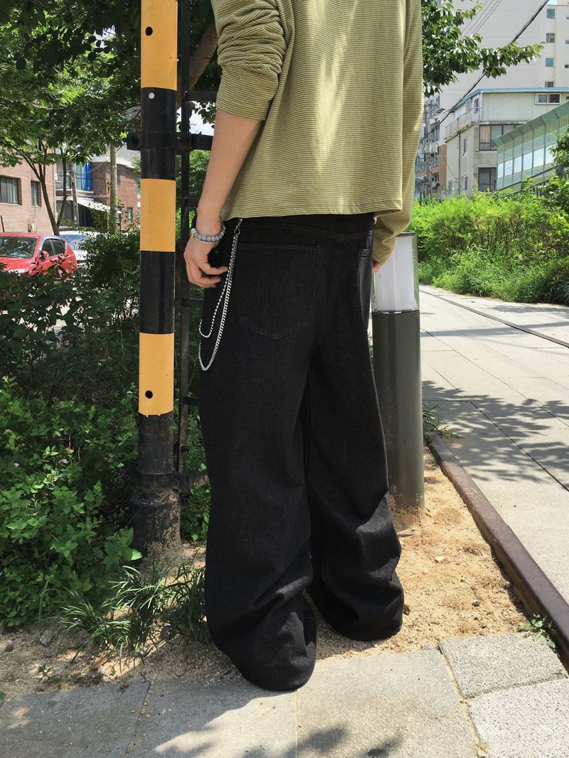 ステイン ノンフェードフレアデニムパンツ 2C