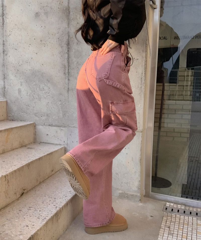 [BELLIDE MADE] Colorful Cotton Cargo Pants