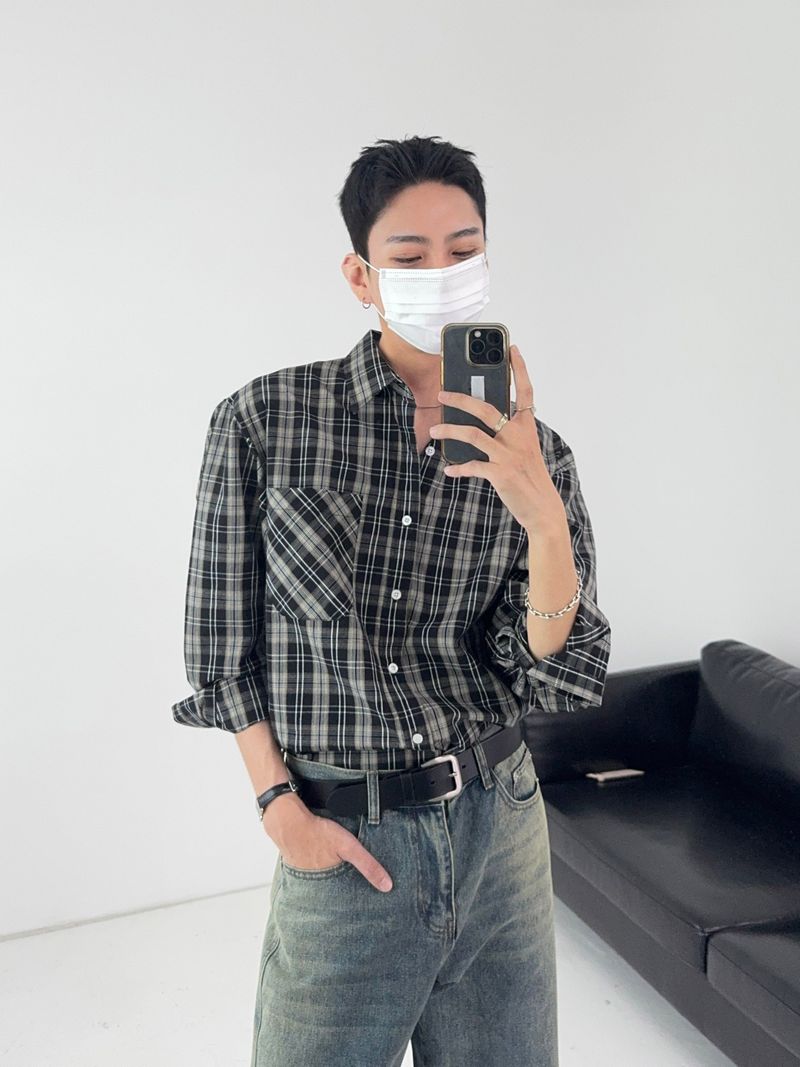JI9BON（ジグボン）の「SP Check Standard Cotton Shirt (3C)（Tops）」
