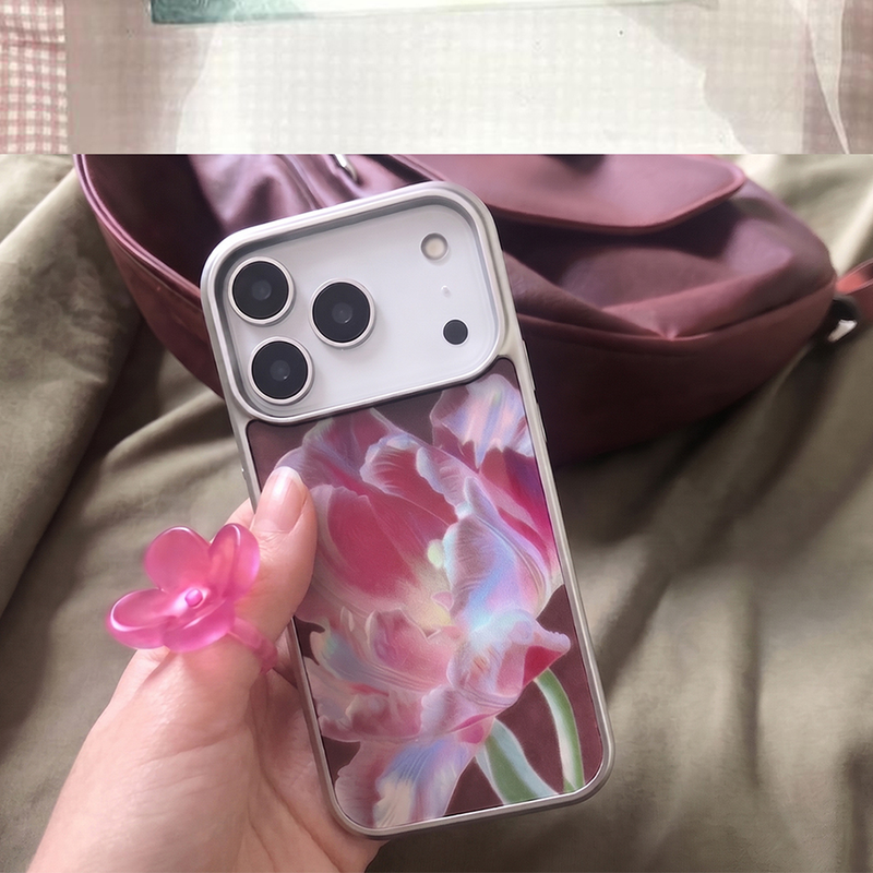 hasroom（hasroom）の「[silver glass bumper] フラワー6（スマホグッズ/小物）」