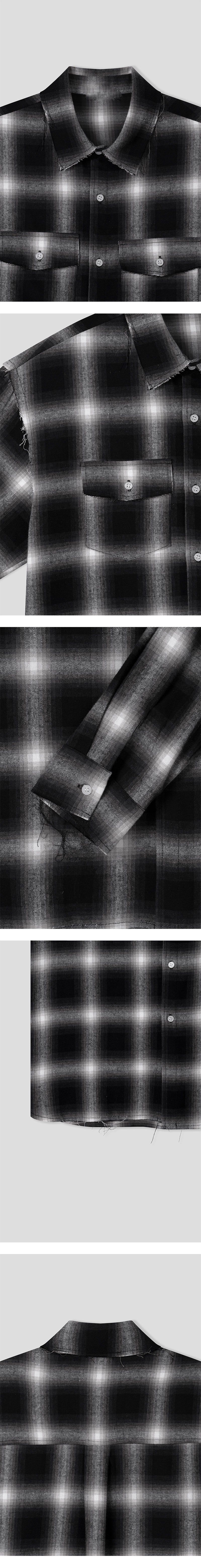 [F/W] Cutting check two pocket shirts (3color)