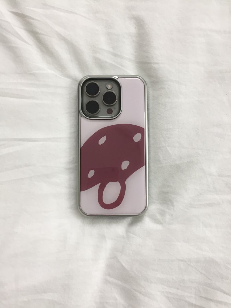 NO TARGET NO PLAN（ノーターゲットノープラン）の「[ORDER MADE] ビッグマッシュルームケース - PINK（スマホグッズ/小物）」