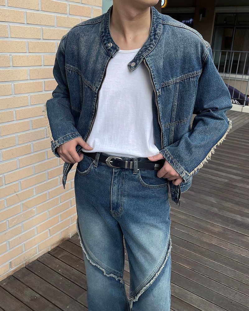 HD County Slit Denim Jacket