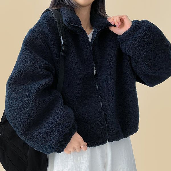 Pelo Thick Dumble Fleece Zip-Up Jumper