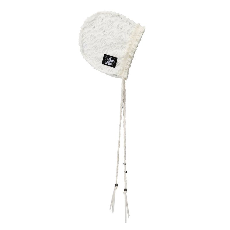 Pierced Heart Bonnet - Ivory