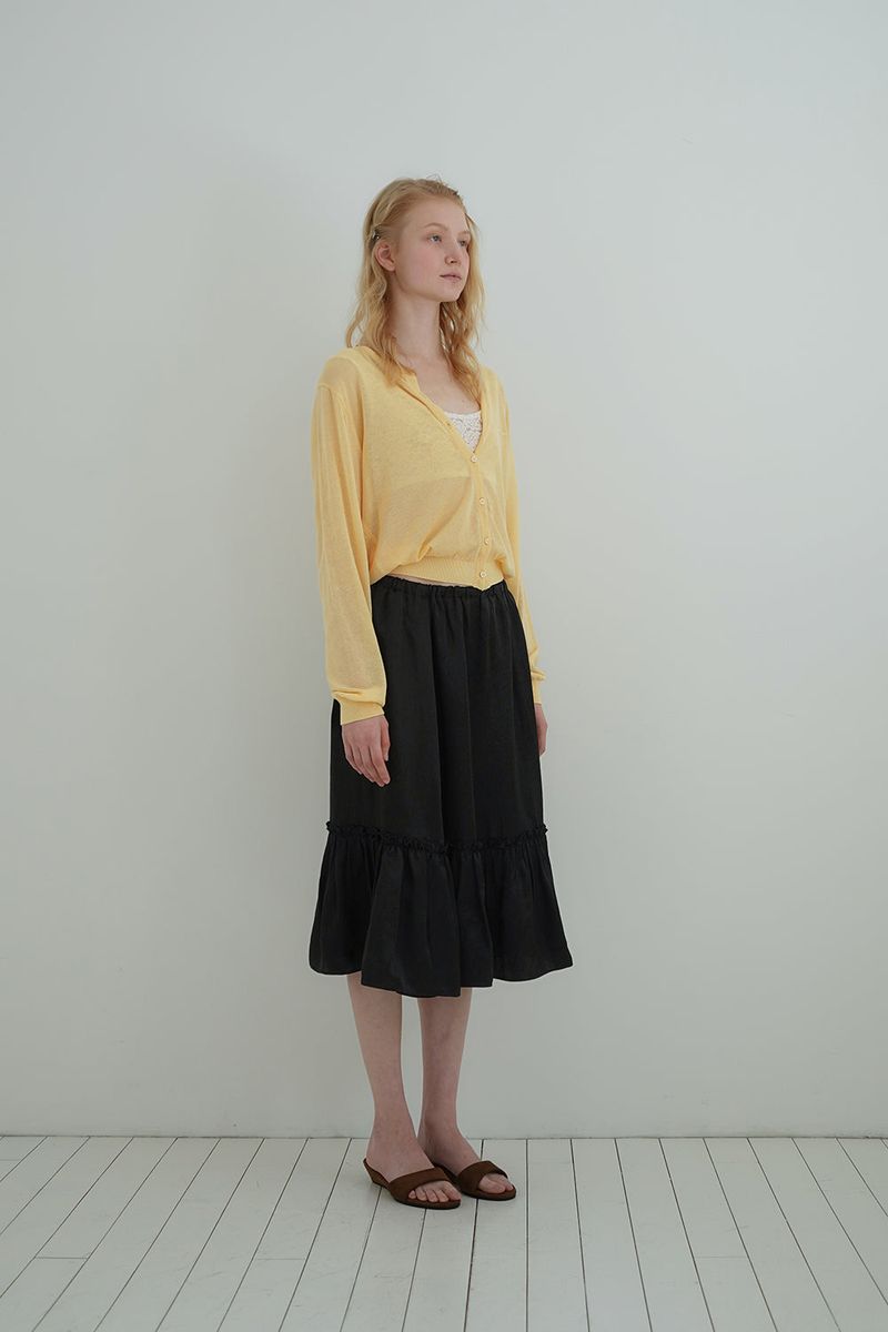 Airy summer cardigan_yellow