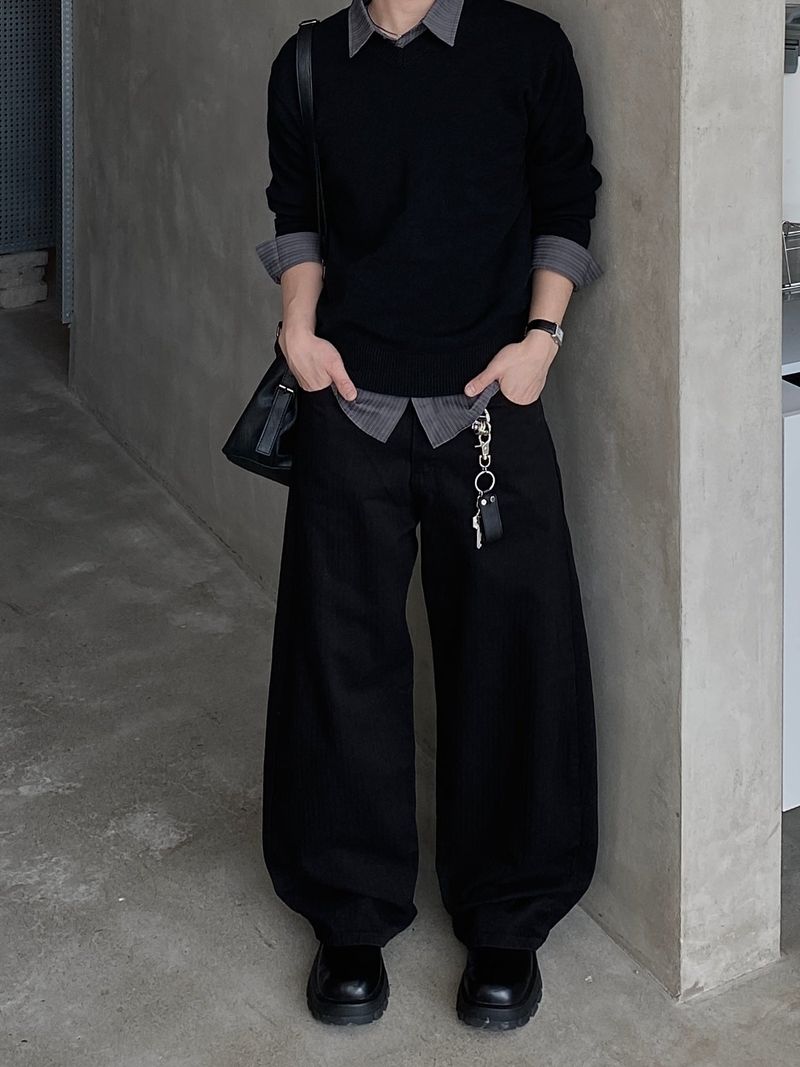 Sed V-neck Cropped Knitwear 4C