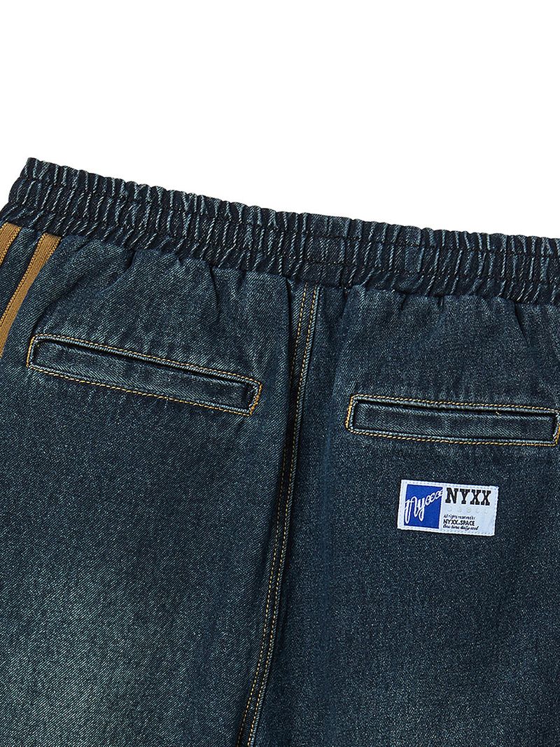 BASKETBALL DENIM HALF PANTS (INDIGO)