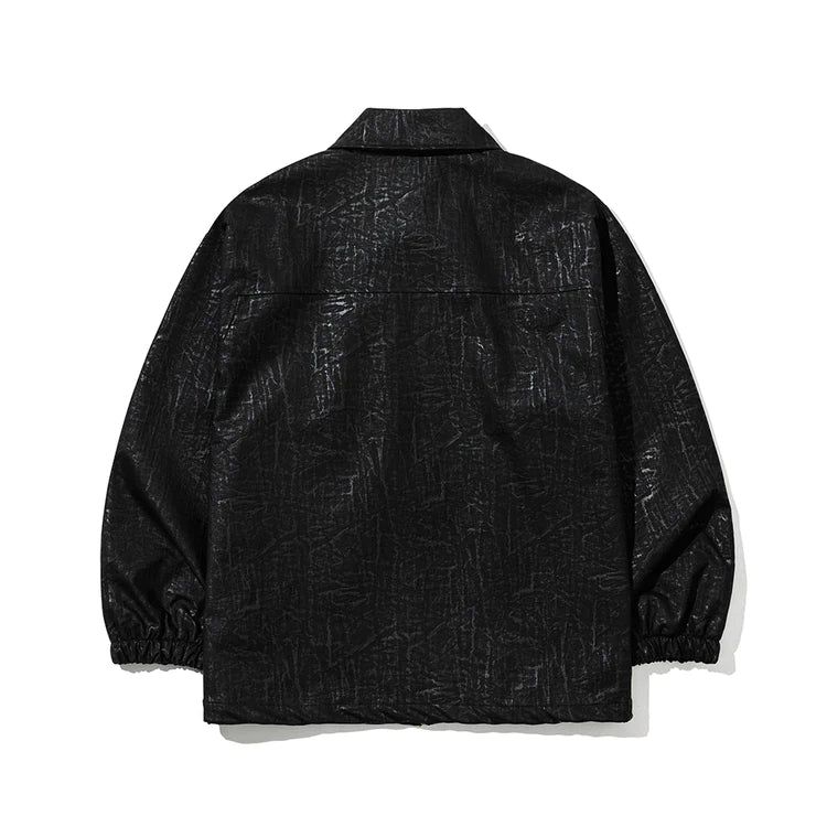 DSXBS LOGO LEATHER JACKET