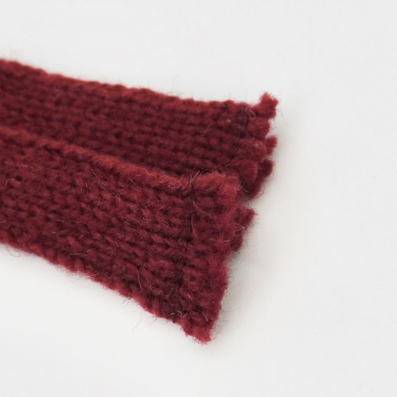 tuteogi brown doll keyring burgundy muffler