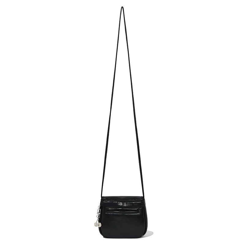 POCKET SIGNATURE MINI CROSS BAG [BLACK]