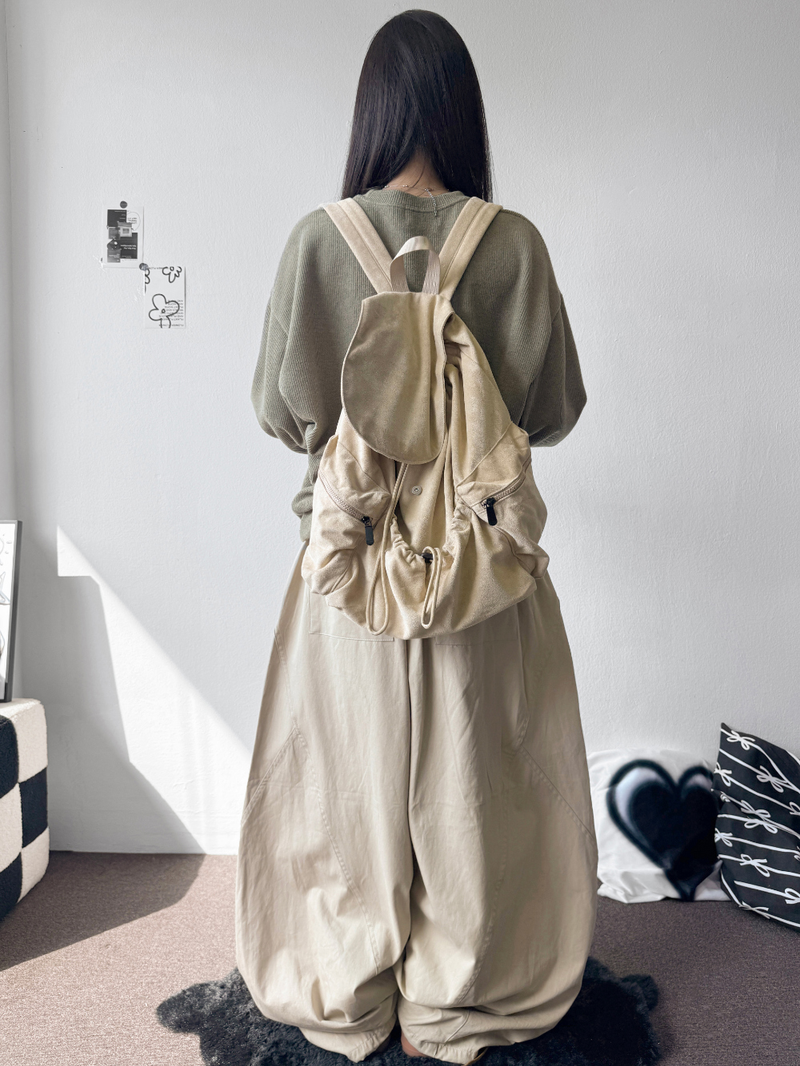Hita Balloon Curve Cotton Long Pants 3 Color 