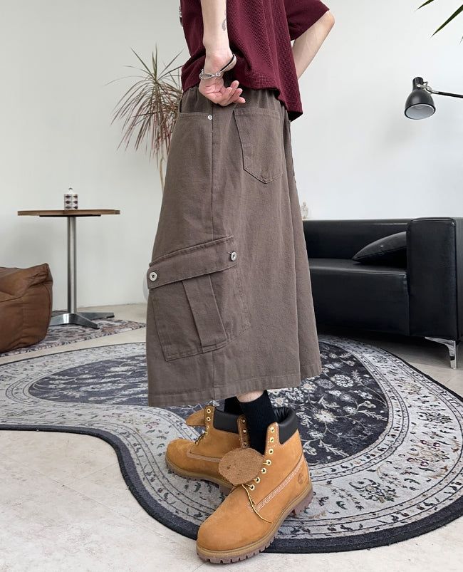 Rowoon Cargo Bermuda Banding Pants