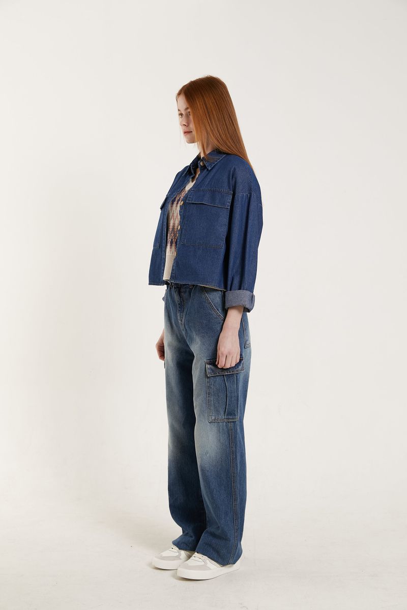 CROPPED POCKET SHIRT