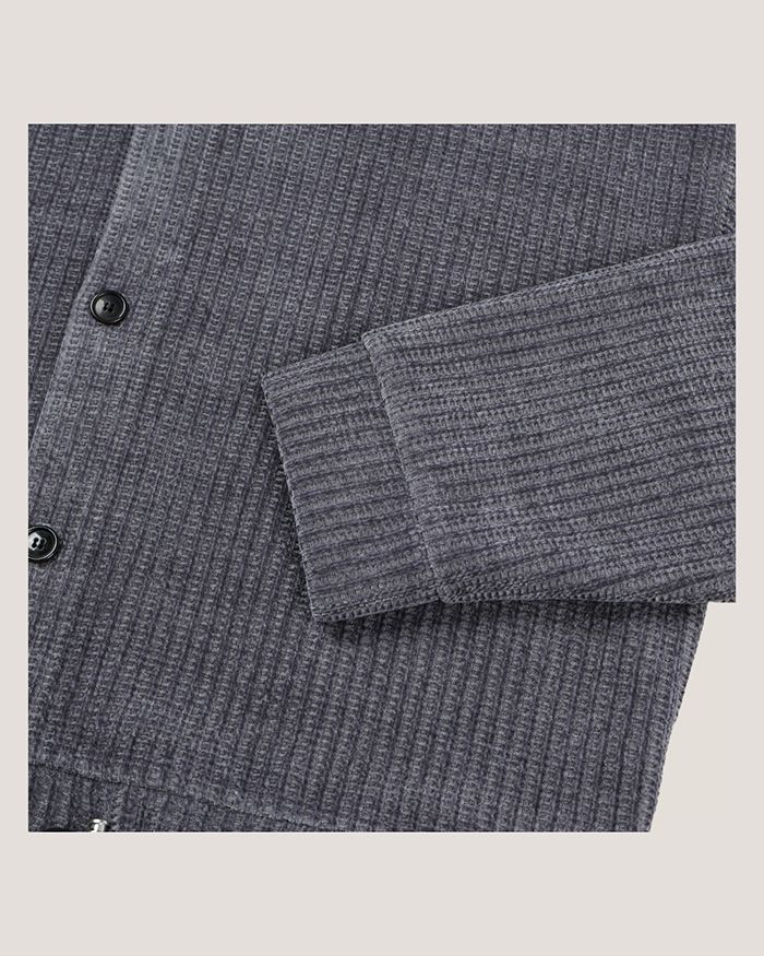 (UNISEX) ベロア ハイネック カーディガン