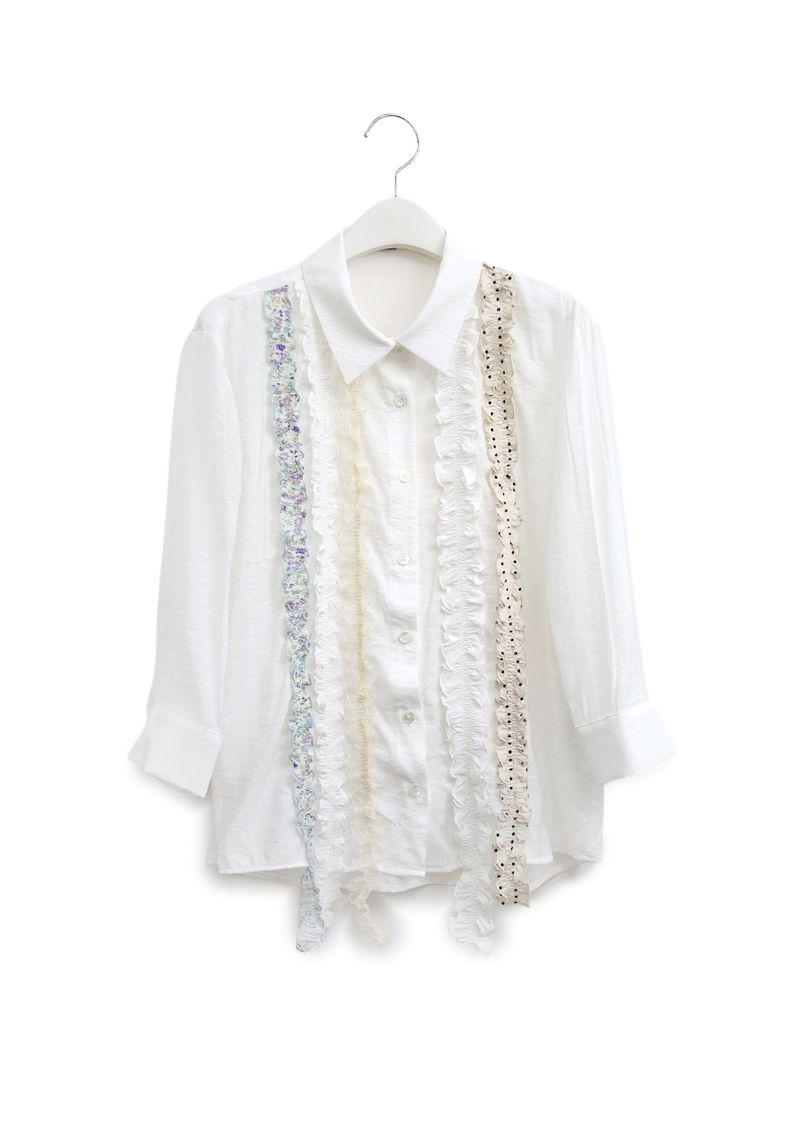 Berry Frill Blouse