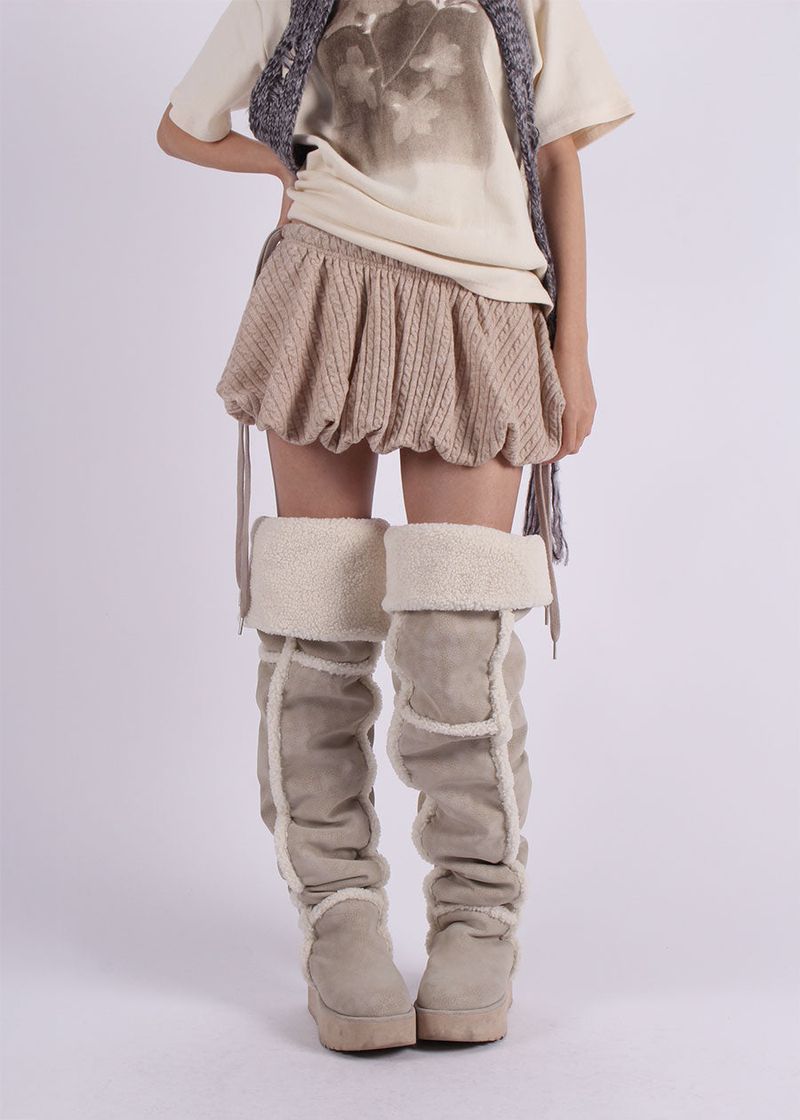 CABLE PUMPKIN SKIRT
