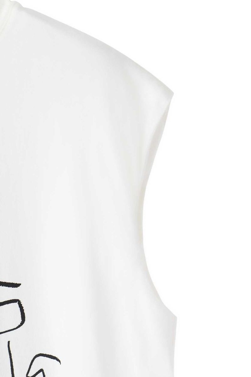 NO SLEEVE PRINT TEE