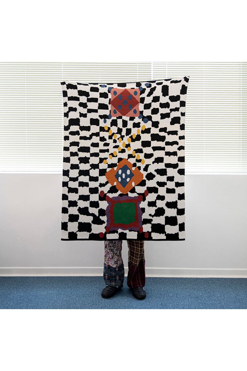 ARGYLE CHECKERBOARD BLANKET