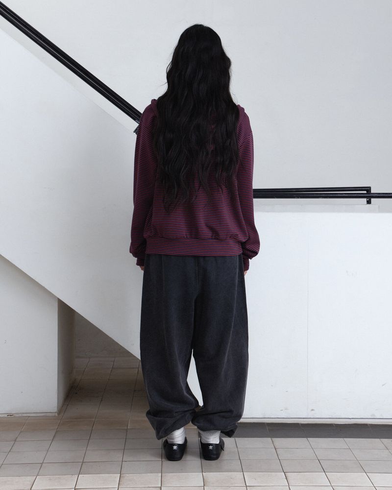 Drift Zip-Up Hoodie (Rust Red)