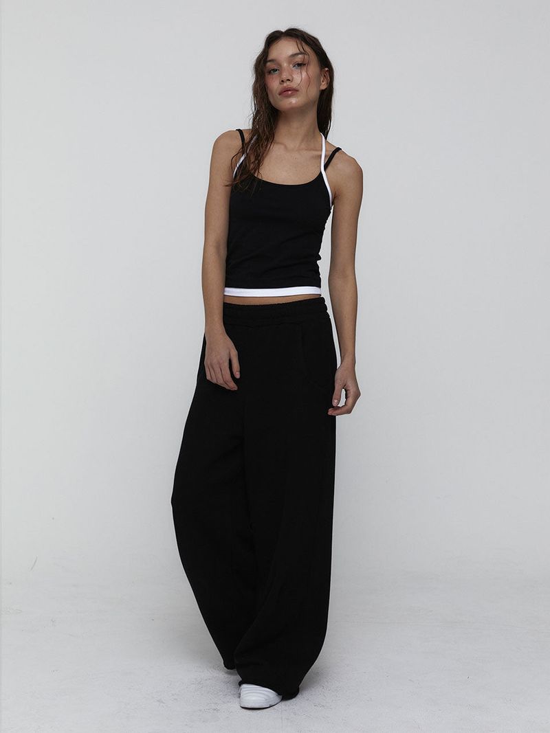 Layered Halter Top_Black