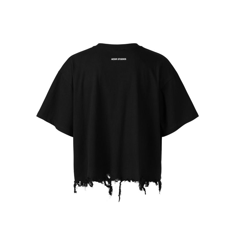 ATLU - Distressed - Tshirt (white/black)