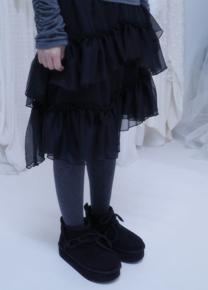 myorang(ミョラン)の「Unbal frill chiffon skirt(Skirts)」