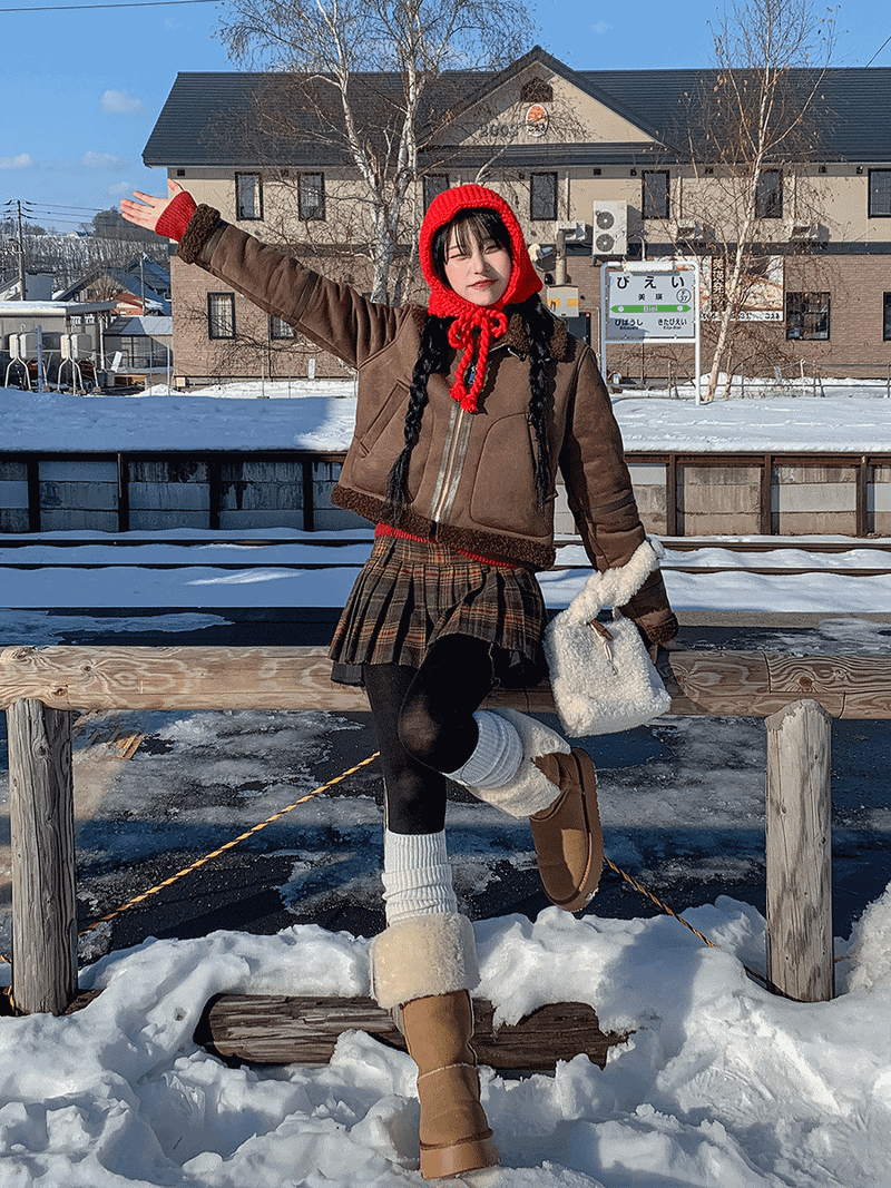 ULAN（ユレン）の「ロープリーツチェックスカート（Skirts）」