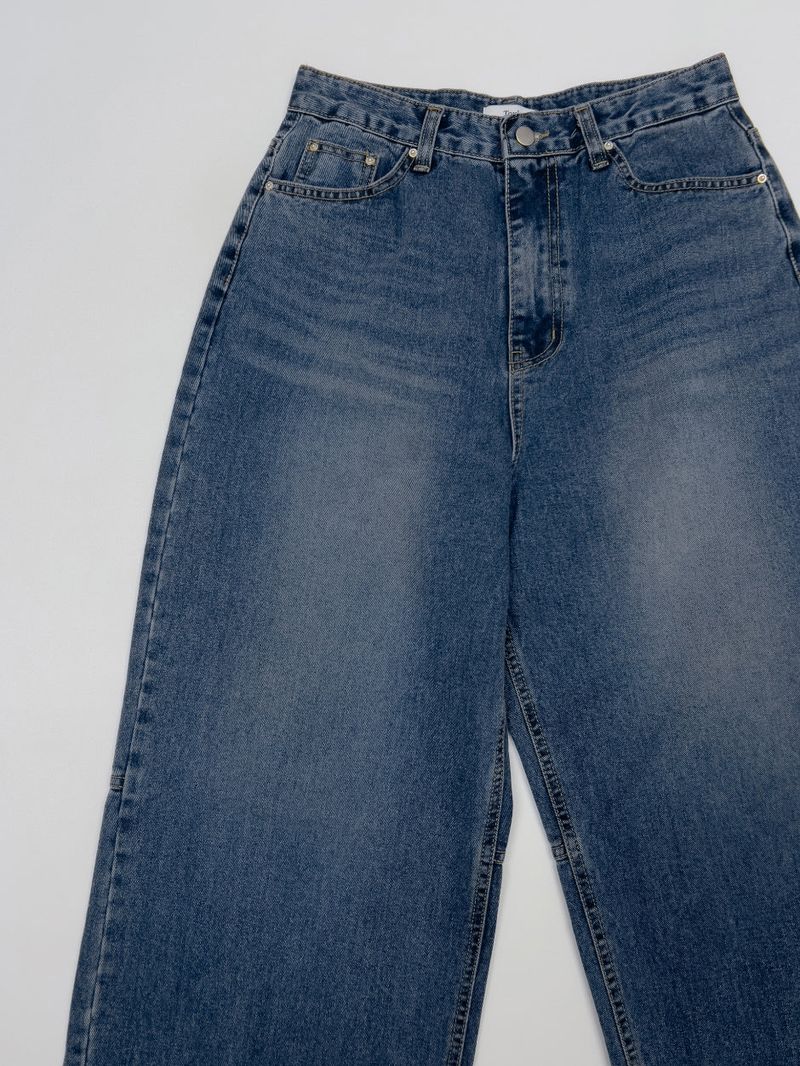 Jake Balloon Fit Wide Denim Pants