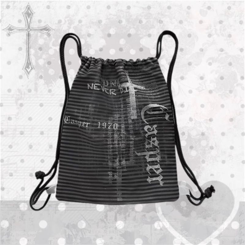 Punk Backpack Bag [Black]