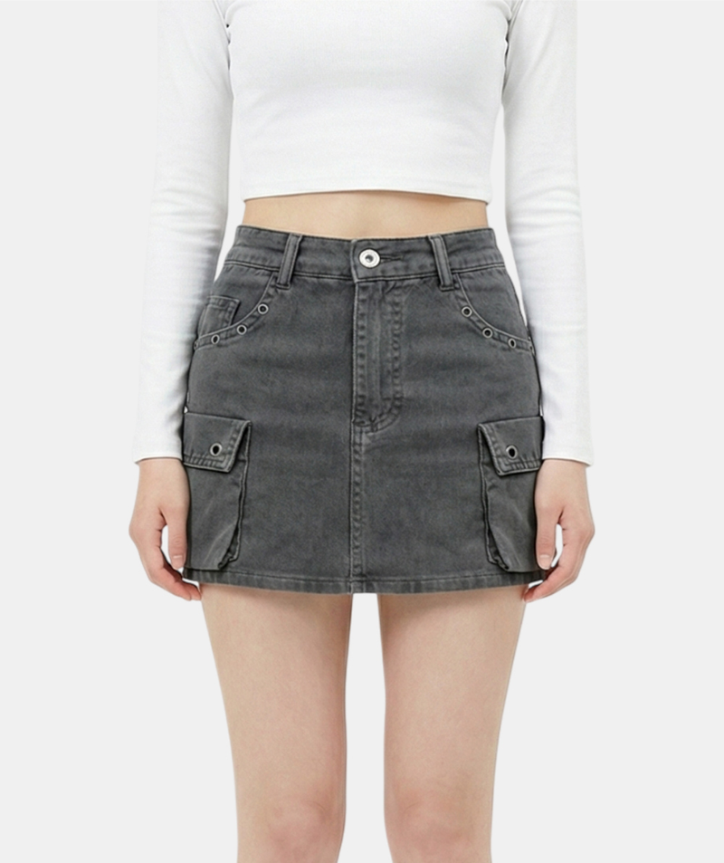 Bruno Utility Denim Skirt