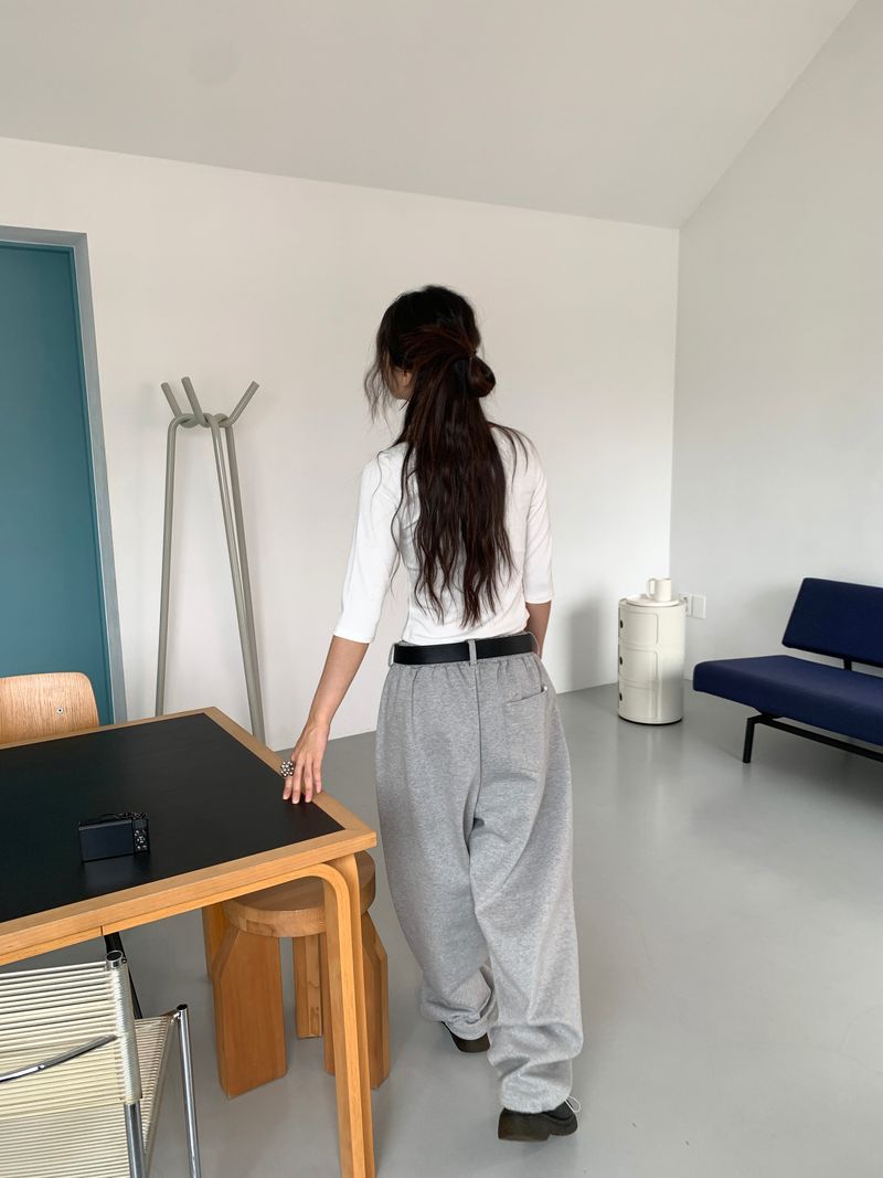 BOAT NECK MID SLEEVE TEE (4C)