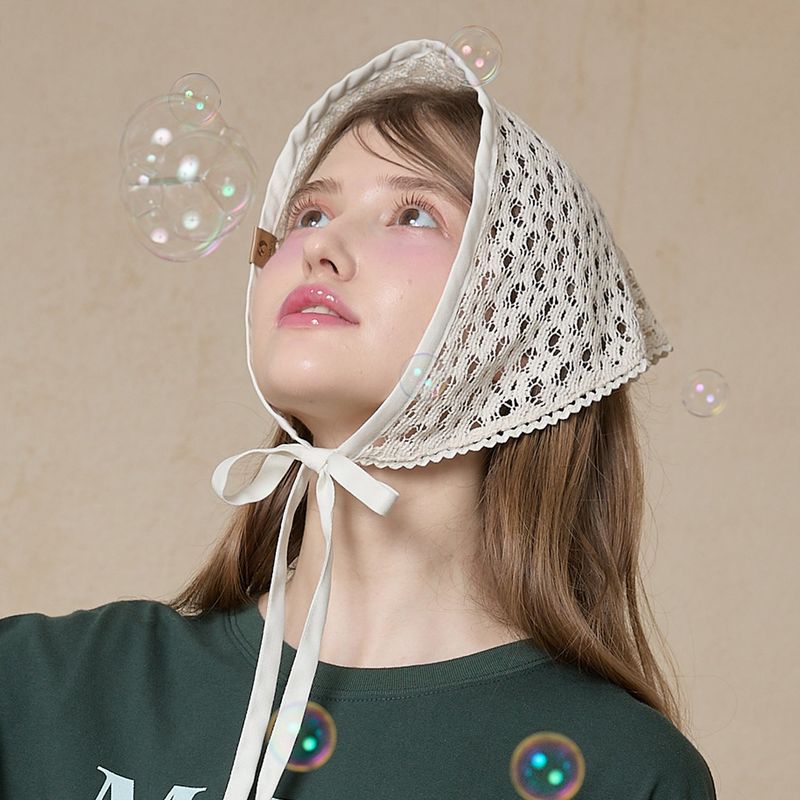 WaiKei(ワイケイ)の「レースニットバンダナ 4 COLOR(ヘアアクセサリー)」