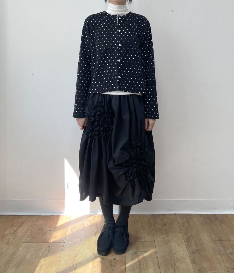 square shrring pumkin skirt