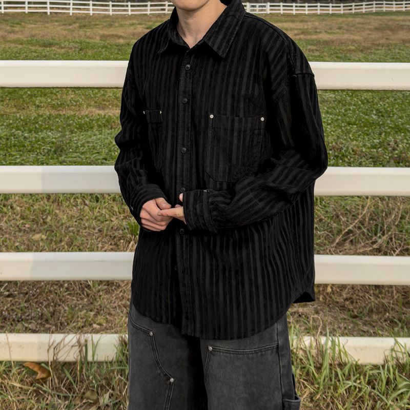 Berl heavy corduroy rivet shirt