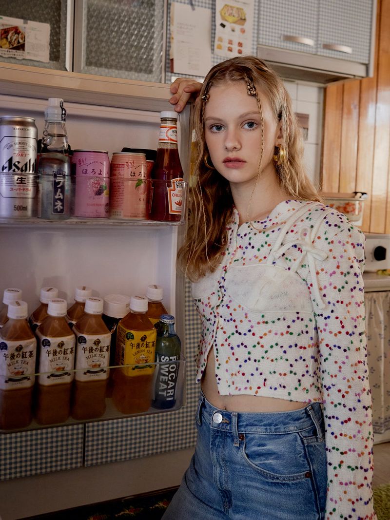 Bustier Layered Dot Knit