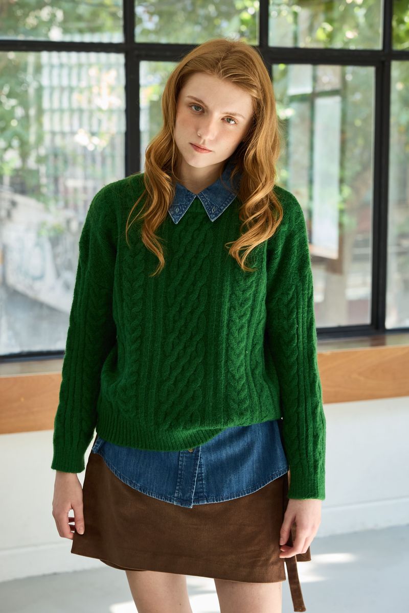 JUICY ROUND KNIT / GREEN