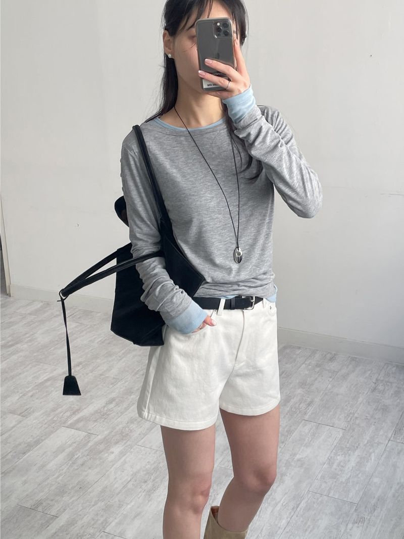 INCHANT ME(インチャントミー)の「Boatneck Button Loose Fit T-shirt(Tops)」