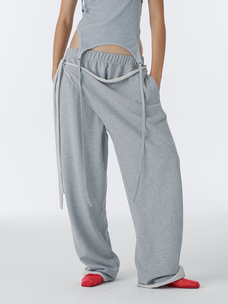 WHOLE PAPER（ホールペーパー）の「SHIRRING TIE SWEAT PANTS (GRAY)（Pants）」