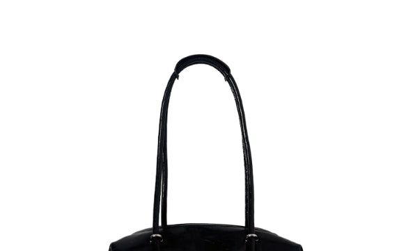Karl Baguette Leather Shoulder Bag