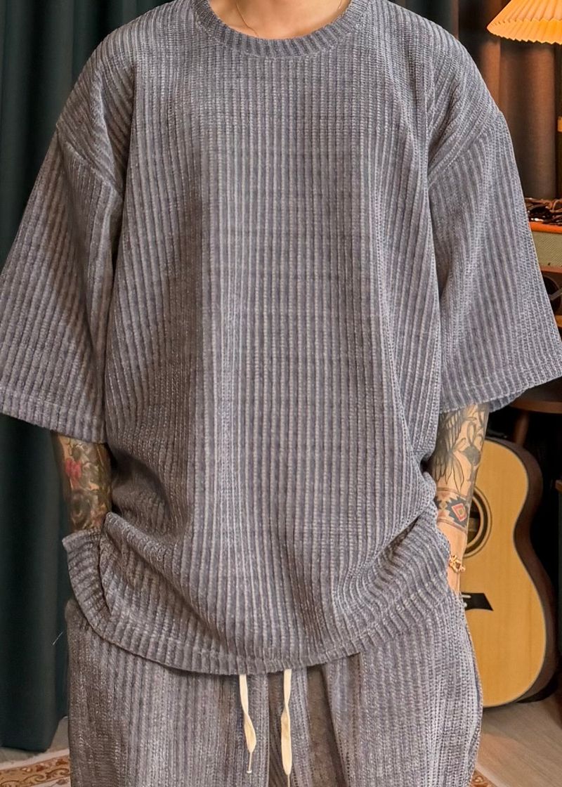Sims Knit-Cuffed Short-Sleeve T 9COLOR