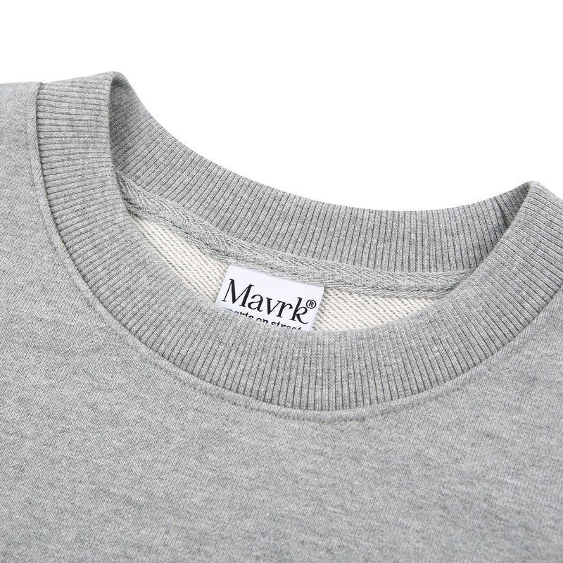 MVR PATCH LOGO SLEEK SWEATSHIRT GRAY
